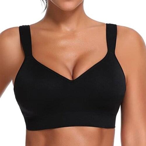 Womens bh Comfort Seamless Full Coverage Lightly Lined Wirefree Contour Bra Sport Bust Fitness Breathable Sexy Underwear