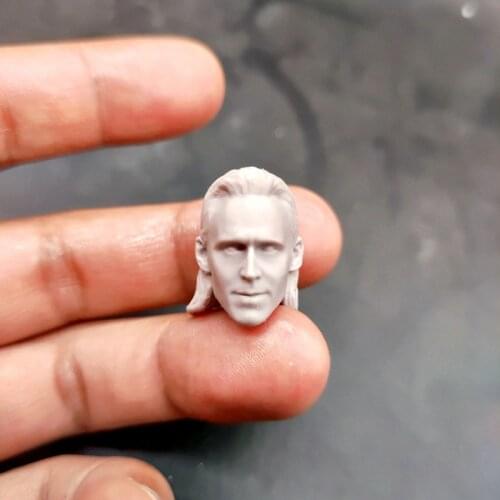 Blank 1/12 Scale Tom Hiddleston Loki Head Sculpt Unpainted Fit 6" ML Figure