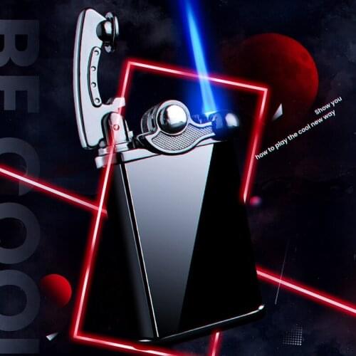 Gas Lighter Retro Jet Torch Turbo Lighter Flint Buy Metal Lighters Mini Cigarette Smoking Accessories Lighters Gadgets for Men