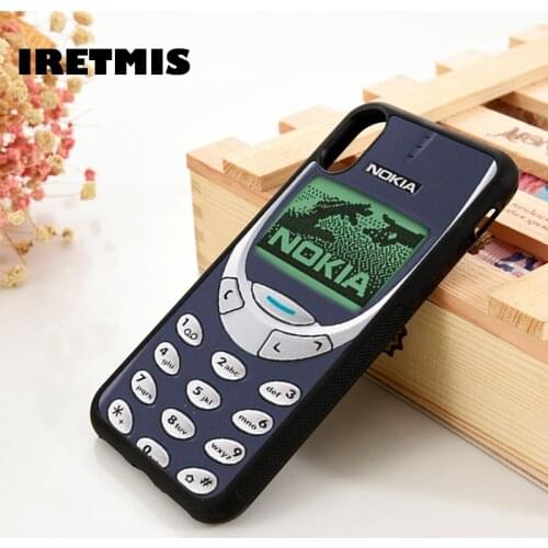 Iretmis 5 5S SE 6 6S TPU Silicone Rubber phone case cover for iPhone 7 8 plus X Xs 11 Pro Max XR 3310 Nokia Vintage
