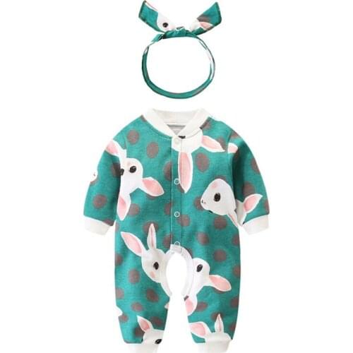 Baby Boys Girls Romper Animal Long Sleeve Autumn Winter Cotton Infant Kid Jumpsuit Playsuit Outfits Clothes