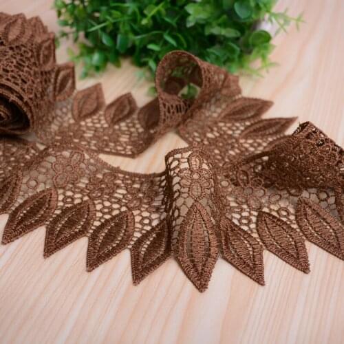 Curtain lace water soluble edge tree leaf edge sofa accessories decorative edge wide edge pillow edge embroidered lace