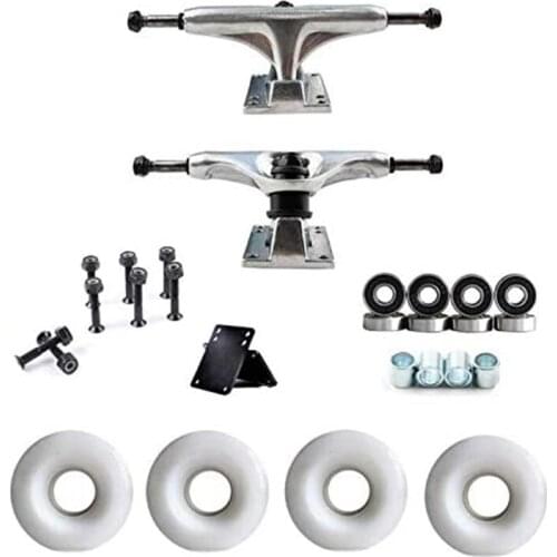 HOT 5Inch Skateboard Trucks with 52Mm Wheels ABEC Bearings Combo Set,Skateboard Wheels,Skateboard Bearings,Hardware