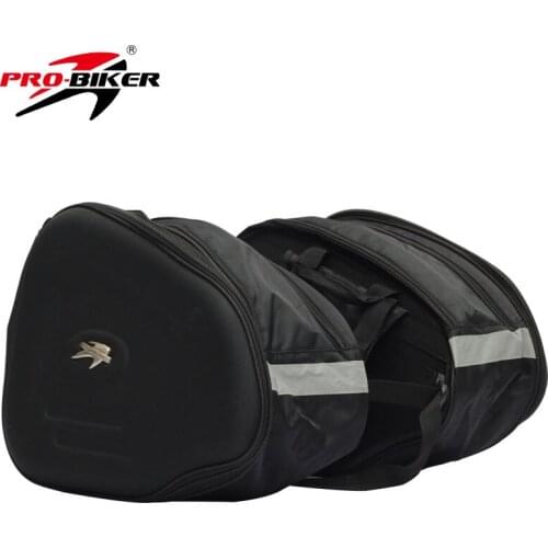 Pro-biker waterproof saddlebags motorcycle racing saddle bags helmet tail luggage side suitcase motocross oil fuel tank bag