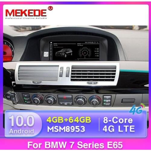 MSM8953 Android 10 4GB+64GB 4G LTE Car GPS Navigation Multimedia Player for BMW 7er E65 E66 2008-2012 WIFI BT Stereo DSP