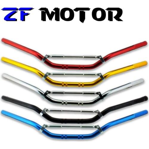 Cheap Motorcycle Steering wheel Aluminum 22mm Handlebar for KTM dirt pit bike 7/8" inch 22MM Handle bar motocross off road moto