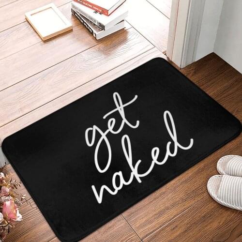 Get Naked Bathroom Decor Doormat Carpet Mat Rug Polyester Anti-slip Floor Decor Bath Bathroom Kitchen Living Room Balcony 40*60