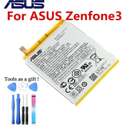 Original ASUS High Capacity C11P1511 Battery For ASUS Zenfone3 Ze552kl Z012da Z012de 2900mAh Straight line