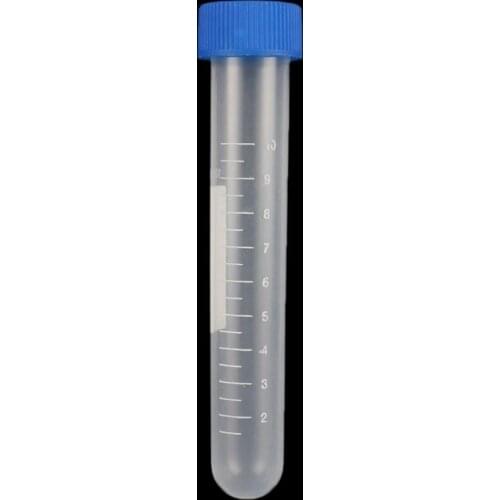 5 Pcs 10ml Plastic Screw Cap Round Bottom Centrifuge Tube Free-standing Centrifugal Tube Laboratory Analysis Vial Container