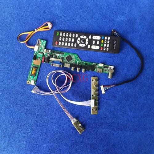 LCD matrix driver board 1024*768 LVDS 20 Pin Analog signal HDMI-compatible USB VGA Fit LTM12C505B/LTM12C505D/LTM12C505K Kit1CCFL