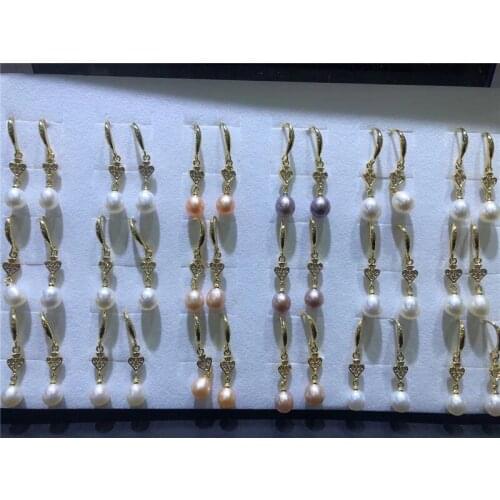New Arrival Beautiful Charm Freshwater Pearl Stud Earrings Hot Cheap Sale for Young Women Party Jewelry 36 pairs/lot