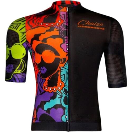 Chaise 2021 cycling jersey shirts summer men bicycle clothing Short Sleeve top kit MTB cycles quick dry coat ropa maillot hombre