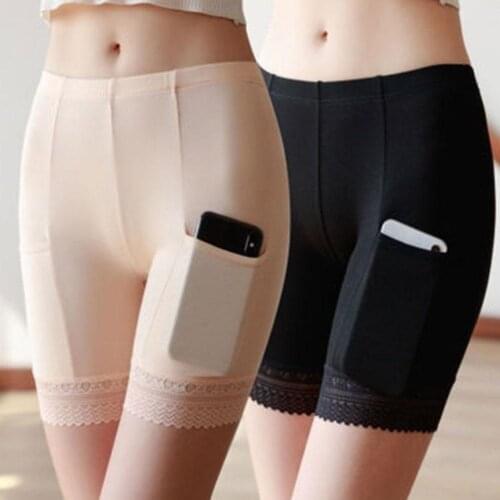 Safety Short Pants Womens Underwear Anti-theft Pants Cotton Large Size High Waist Soft Breathable Safe Shorts Simple Briefs