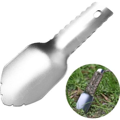Backpacking Camping Multifunctional Garden Shovel Potted Flowers Outdoor Tool Lightweight Home Digging Mini Portable Rake