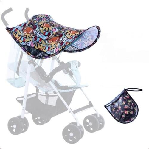 Anti-ultraviolet Breathable Awning Baby Stroller Accessories Foldable Sunscreen Baby Stroller Awning UV Proof Sunshade Hood