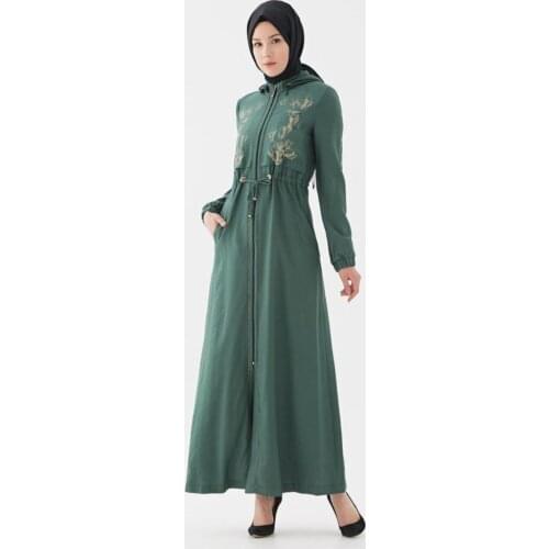 Womens Green Topcoat Vivencia