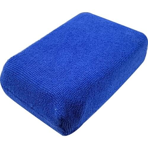 1 Pcs Car Microfiber Applicators Sponges Cloths Microfibre Hand Wax Polishing Pad 12cmx8cm Cleaning Tools