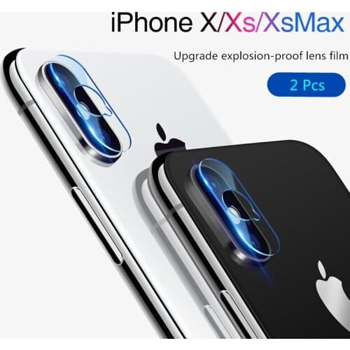 2Pcs Camera Lens Screen Protectors for IPhone XS Max XR X for IPhone 8 7 6 6s Plus 5 Camera Lens Protection for IPhone XR XS Max