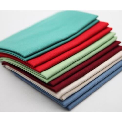 45CM*55CM DIY Solid Color Embroidery Needlework Cotton Linen Fabric Cloth for Handmade Embroidery Patchwork Sewing Art Craft