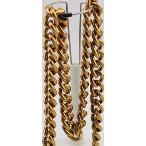 5 meters 17mm Wide 4 Colors Old gold/Old Silver/Gold/Silver Aluminum chain women bags handbags purse adjusted strap Chains