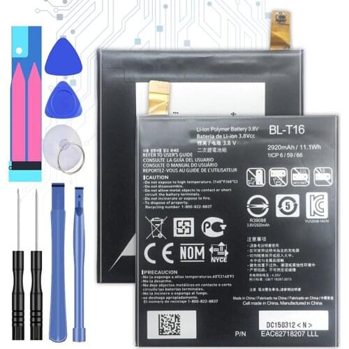 BL-T16 Replacement Battery for LG G Flex 2 H950 H955 H959 LS996 US995 3000mAh BL T16 BLT16 with Track Code