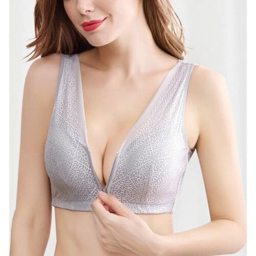 Women Active Bras Zipper Push Up Bras Vest Underwear Shockproof Breathable Gym Fitness Athletic Running Tops Tank