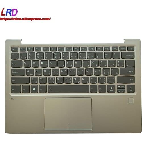 Arabic Backlit Keyboard with Shell C Cover Palmrest Upper Case and Touchpad FPR for Lenovo 720S-13 IKB ARR Laptop 5CB0P18866