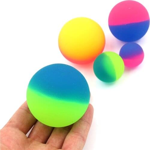 1pcs 42/45mm Cute Luminous Children Toy Ball Colored Boy Bouncing Ball Rubber Kids Sport Games Elastic Jumping Balls Outdoor toy