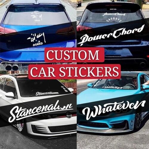 DIY Custom Car Stickers Letters Picture Printing Reflective Character Converted Windscreen Creative Decorative Car Accessories