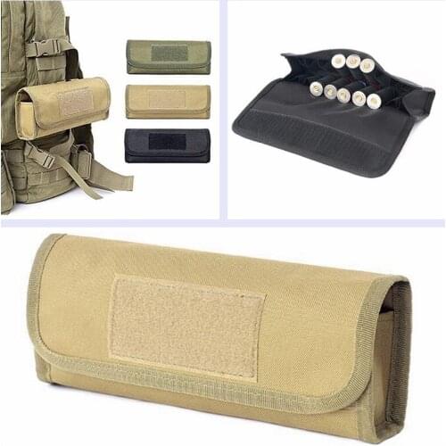 New 18 Round Tactical Shell Holder Ammo Bag Hunting Shooting Airsoft Molle Waist Bag 12/20 Gauge Shotgun Cartridges Bullet Pouch