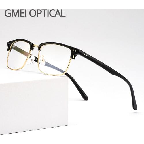 Gmei Optical Retro Metal Alloy Men Glasses Frame Women Classic Myopia Presbyopia Reading Prescription Spectacles Frames M081
