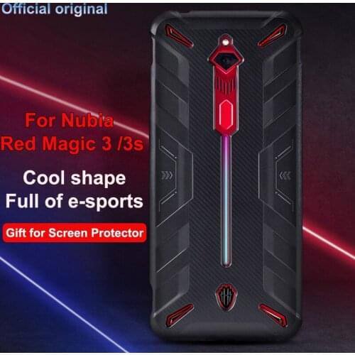 Original Same paragraph For ZTE Nubia Red Magic 3 / 3S case Magic3 Official 3D PC + TPU Gaming Cover RedMagic 3 3S Phone cases