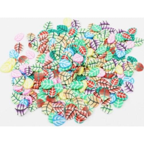 20g/lot Leaf Heart Flowers Polymer Clay Floating Charms for Living Memory Glass Floating Lockets Jewelry Accessori