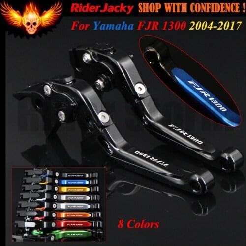 Full Black For Yamaha FJR1300 FJR 1300 2004-2017 2005 2006 2007 2008 2016 CNC Adjustable Folding Motorcycle Brake Clutch Levers