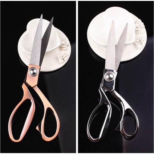 Prajna Professional Tailor Vintage High Quality Stainless Steel Scissors Leather Fabric Cutter Silver Sharp Needlework Scissors