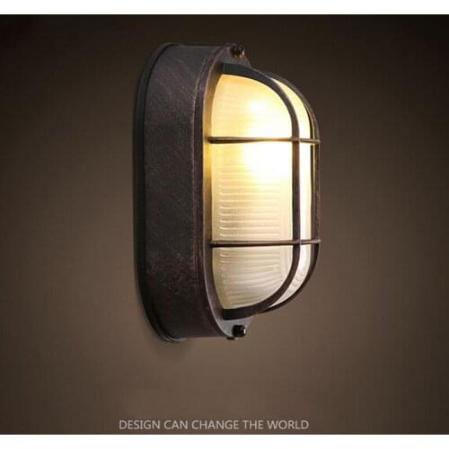 Simple Creative Fashion Wall Lamps LOFT Retro Modern iron Lights LED Bulb Modern Balcony Bedroom Home Lighting Dhl Free
