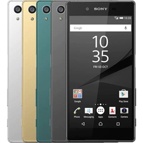 Original SonyXperia Z5 Dual Sim E6683 Fingerprint 4G LTE Android Smartphone 3GB RAM 32GB ROM 5.2" Octa Core WIFI GPS CellPhone