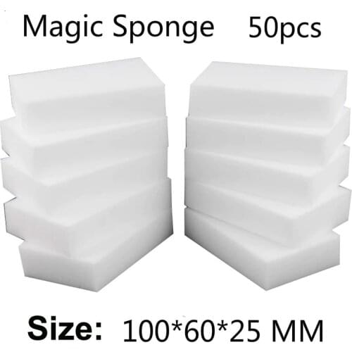Dish washing 50 pcs 10*6*2.5cm magic sponge eraser pad clean/durable Dish Washing Melamine Eraser Cleaning Sponge Block supplier