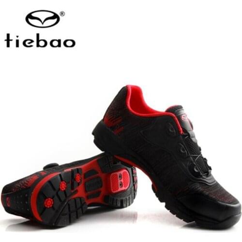 Tiebao Mtb Cycling Shoes Sapatilha Ciclismo New Men Women Breathable Leisure Bicycle Sneakers Self-locking Athletic Bike Shoes