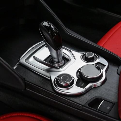 YooToBo ABS Chrome Car Gear Paddle Panel Cover DSG Sticker Car styling For Alfa Romeo Giulia Stelvio 2016 2017 2018 accessories