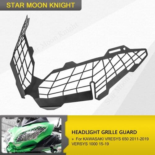 For KAWASAKI VRESYS 650 2011-2019 VERSYS 1000 15-19 Motorcycle Headlight Head Light Guard Protector Cover Protection Grill