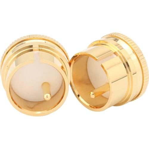 2PC Audiocrast CP001 XLR Socket Cap male Gold Noise Stopper Shielding Caps