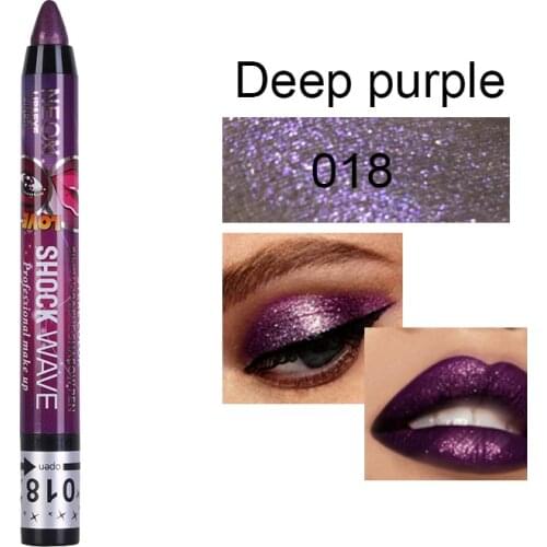 1Pc Shimmer Eyeshadow Pen Lip Pencil 2 In 1 Party Makeup Pearlescent Pen Lying Silkworm Pen Makeup Cosmetic Maquiagem TSLM1