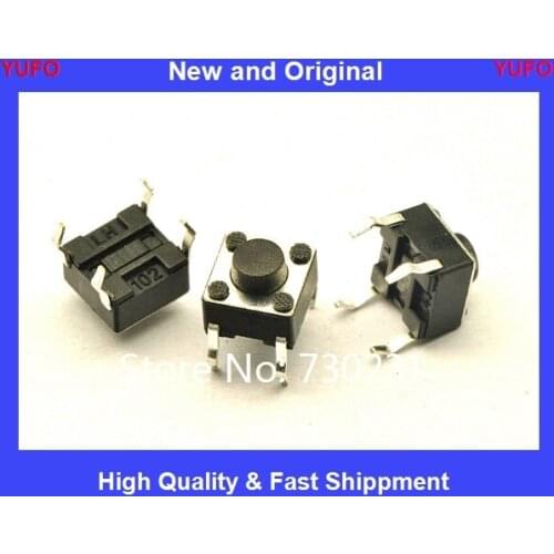 100pcs 6*6*5mm Light touch switch DIP4 ON/OFF Touch button Touch micro switch 6*6*5 keys button DIP 4pin free shipping