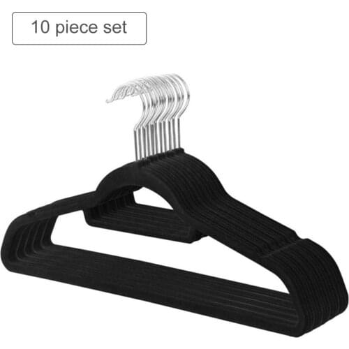 2020 Flocking Hanger Non-slip Plastic Flocking Velvet Coat Flocked Custom Hanger