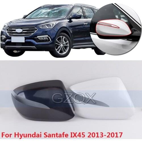 CAPQX For Hyundai Santa Fe Santafe IX45 2013-2017 Outside rearview Mirror Cover outer Rear View Mirror Lid Shell Housing