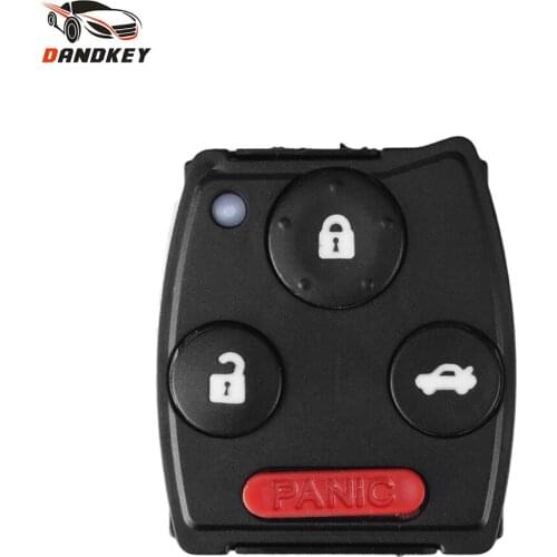 Dandkey 50pcs Car Key Pad For Honda Accord Civic CRV Pilot Fit Jazz Odyssey 2007-2013 Remote Key 2/3/4 Buttons Fob Accessories