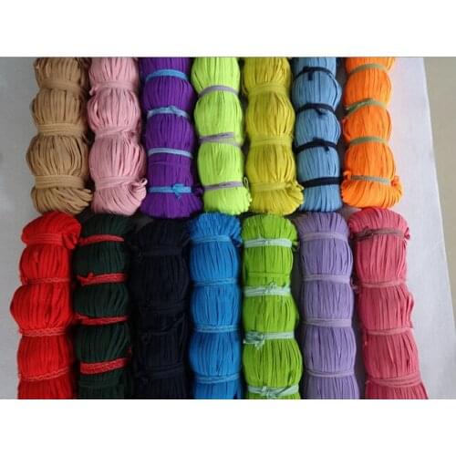 DHL shipping 12rolls 32colors Skinny Elastic 5mm Width 50yards/roll DIY Baby Headbands Hair Accessories YOU PICK COLORS