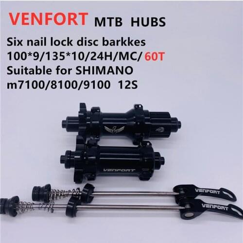VENFORT MTB disc Knorr-Bremse Hub 24 HLoch Steckachse quick release XD 142 12 100 135 Kompatibel Ratsche 60T 4 Abgedichtete