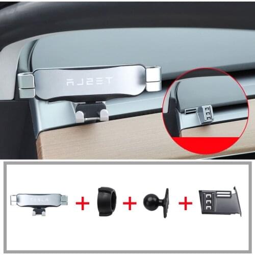 For Tesla Model 3 2016-2019 Car Dashboard Phone Holder Special Car Mobile Phone Holder Styling Mount Bracket GPS Display Bracket